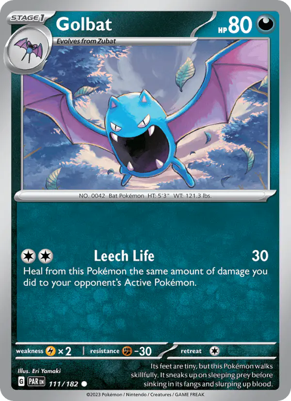 Carta Golbat 111/182 de Paradox Rift