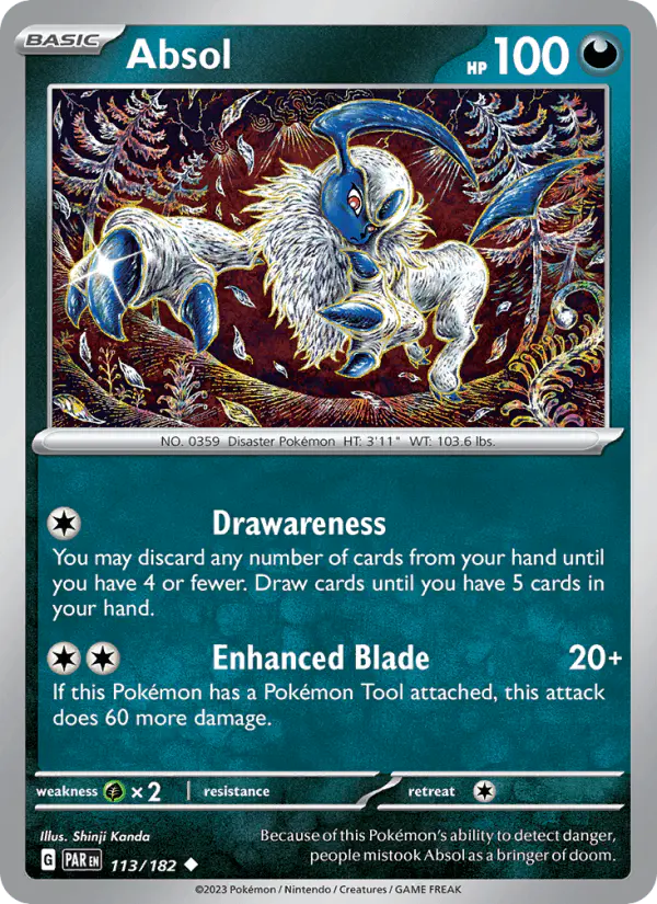 Carta Absol 113/182 de Paradox Rift