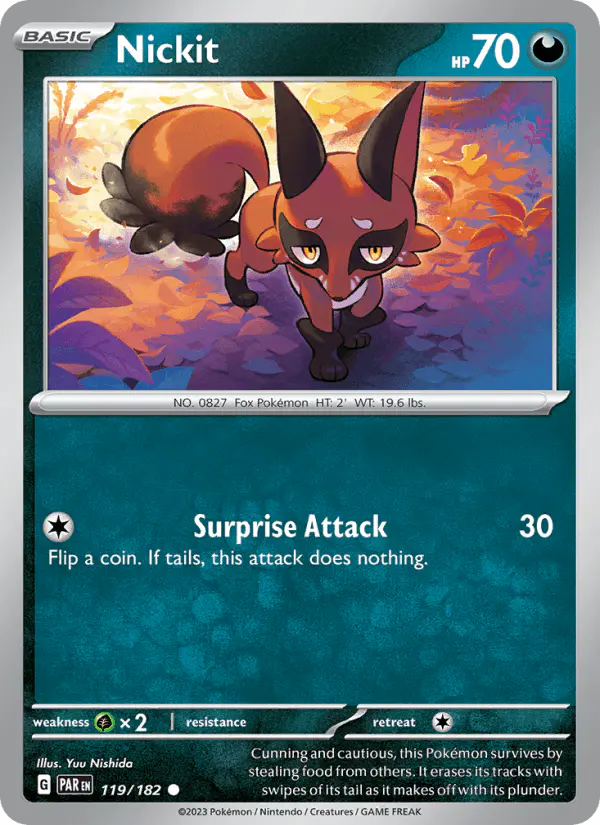 Carta Nickit 119/182 de Paradox Rift
