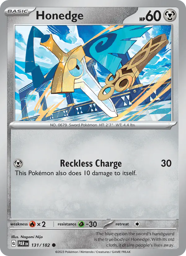 Carta Honedge 131/182 de Paradox Rift
