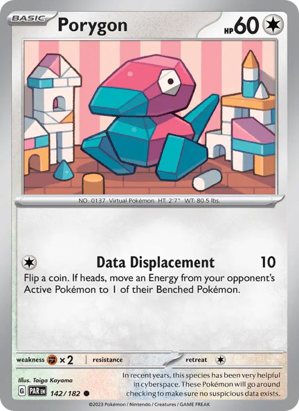 Carta Porygon 142/182 de Paradox Rift