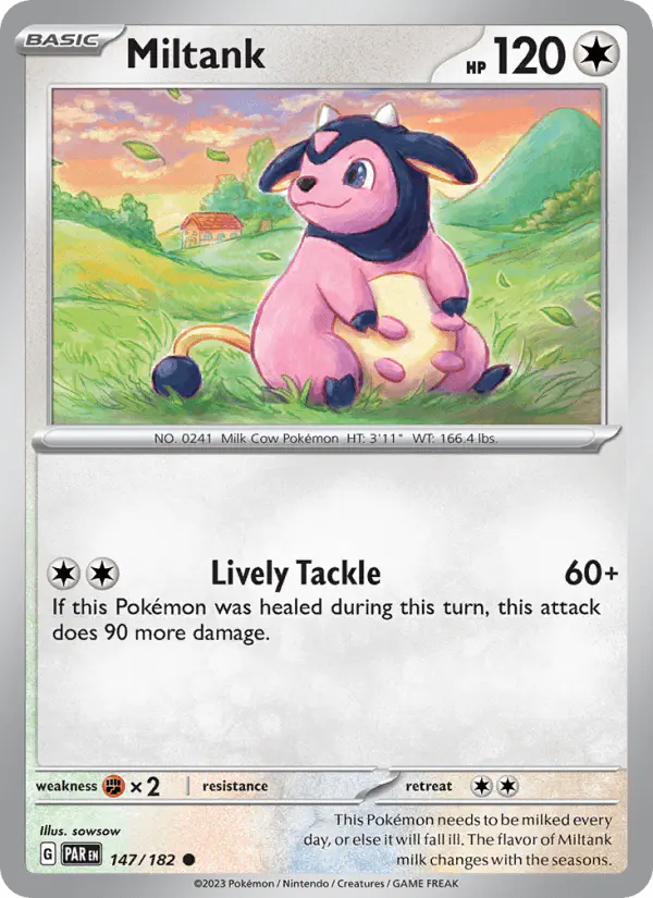 Carta Miltank 147/182 de Paradox Rift