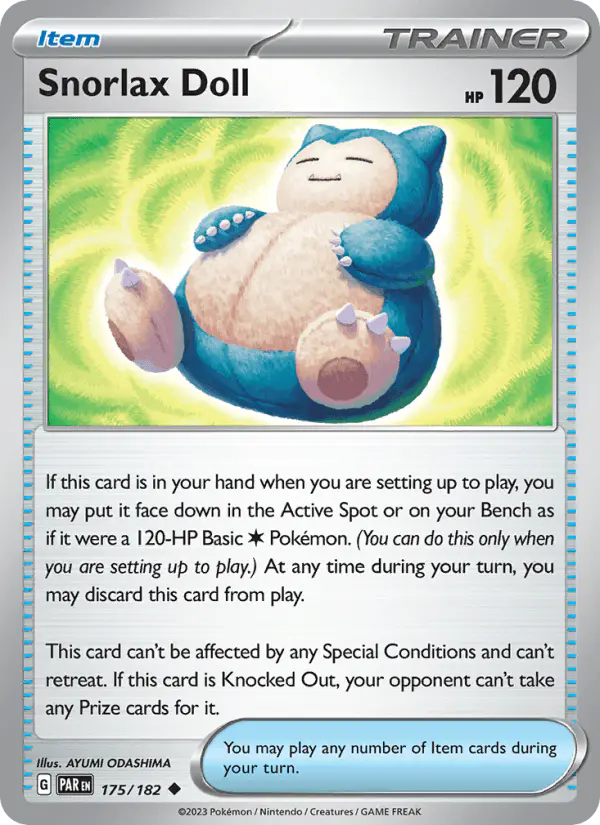 Carta Snorlax Doll 175/182 de Paradox Rift