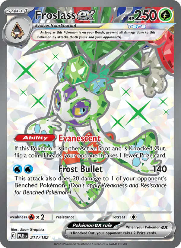Carta Froslass ex 217/182 de Paradox Rift