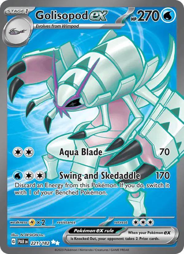 Carta Golisopod ex 221/182 de Paradox Rift