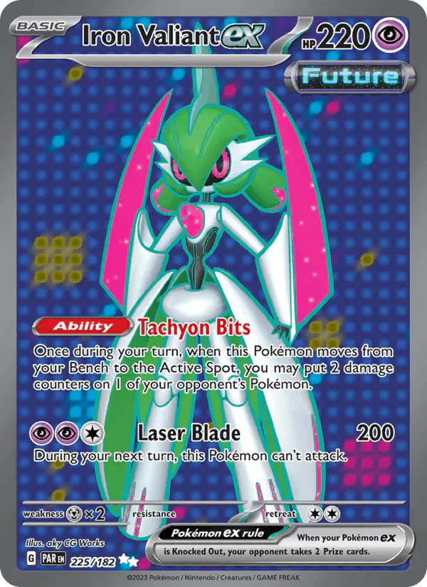 Carta Iron Valiant ex 225/182 de Paradox Rift