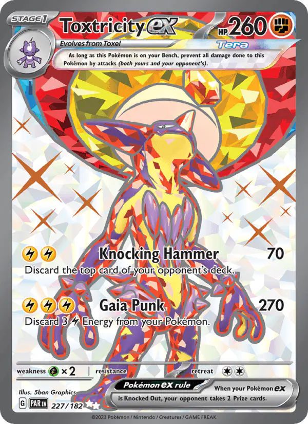 Carta Toxtricity ex 227/182 de Paradox Rift