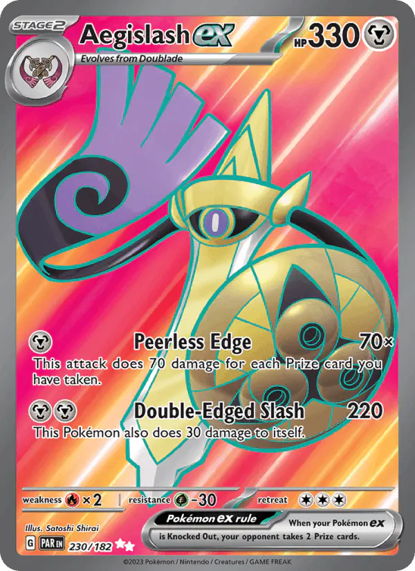 Carta Aegislash ex 230/182 de Paradox Rift