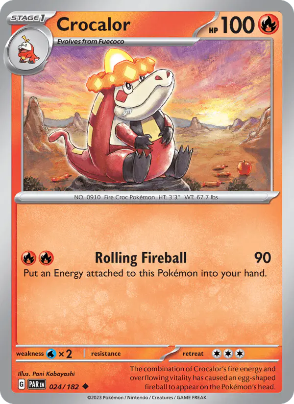 Carta Crocalor 024/182 de Paradox Rift