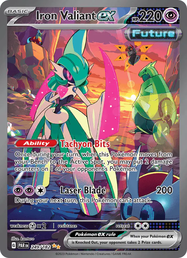 Carta Iron Valiant ex 249/182 de Paradox Rift