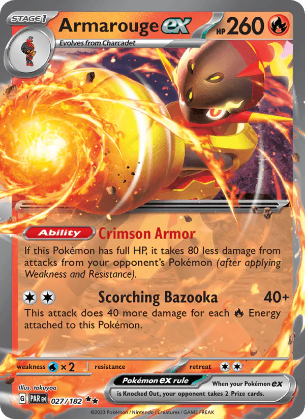 Carta Armarouge ex 027/182 de Paradox Rift