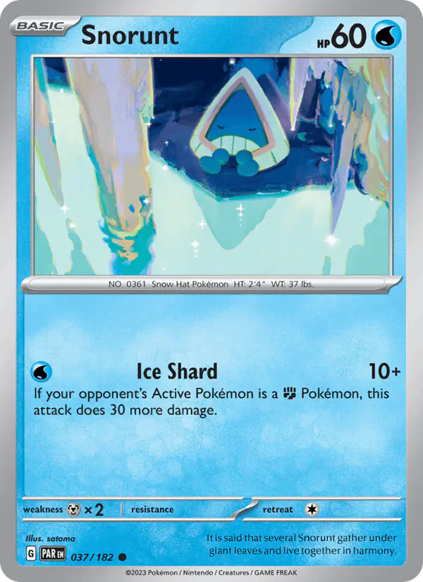 Carta Snorunt 037/182 de Paradox Rift