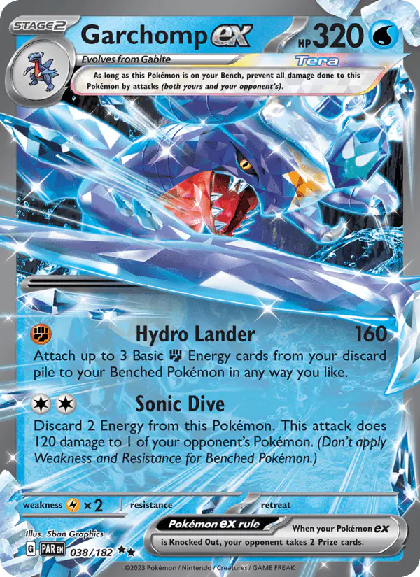 Carta Garchomp ex 038/182 de Paradox Rift
