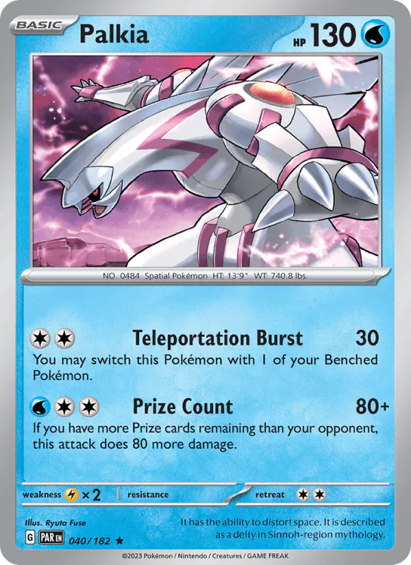 Carta Palkia 040/182 de Paradox Rift