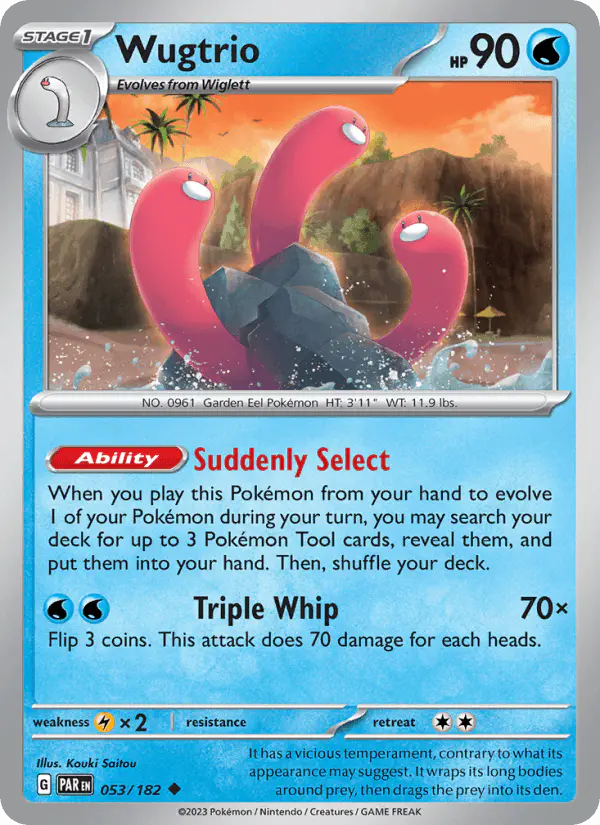 Carta Wugtrio 053/182 de Paradox Rift