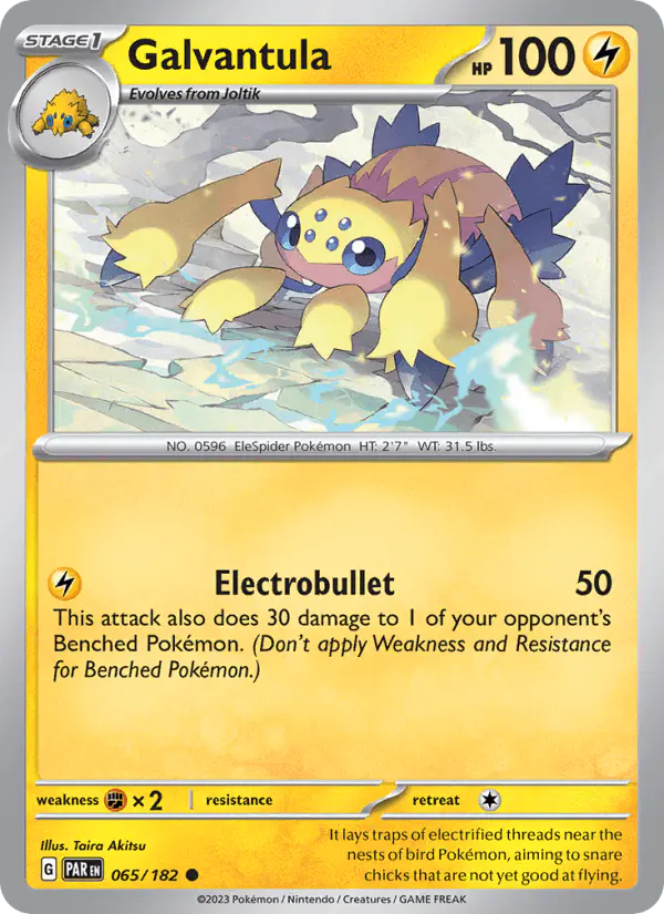 Carta Galvantula 065/182 de Paradox Rift