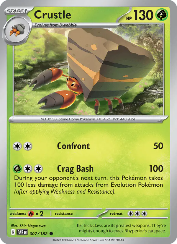 Carta Crustle 007/182 de Paradox Rift