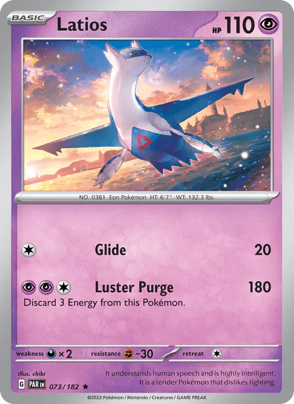 Carta Latios 073/182 de Paradox Rift