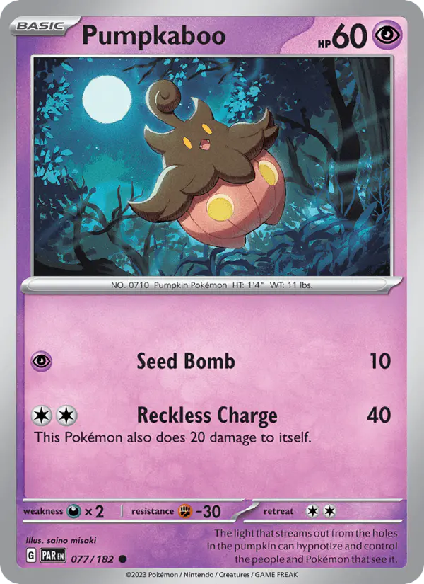 Carta Pumpkaboo 077/182 de Paradox Rift