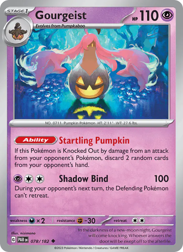 Carta Gourgeist 078/182 de Paradox Rift