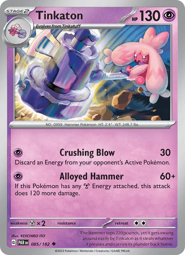 Carta Tinkaton 085/182 de Paradox Rift