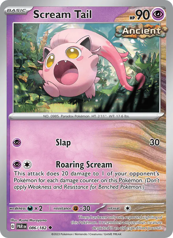 Carta Scream Tail 086/182 de Paradox Rift