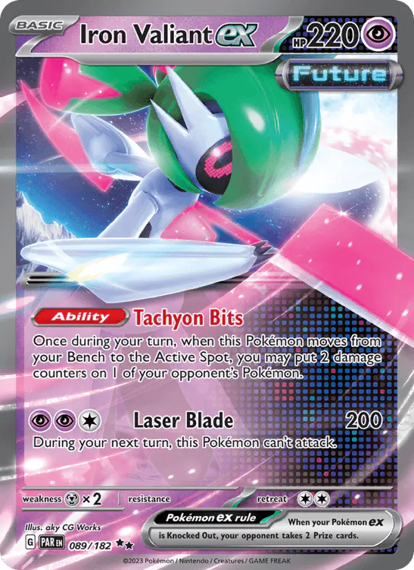 Carta Iron Valiant ex 089/182 de Paradox Rift