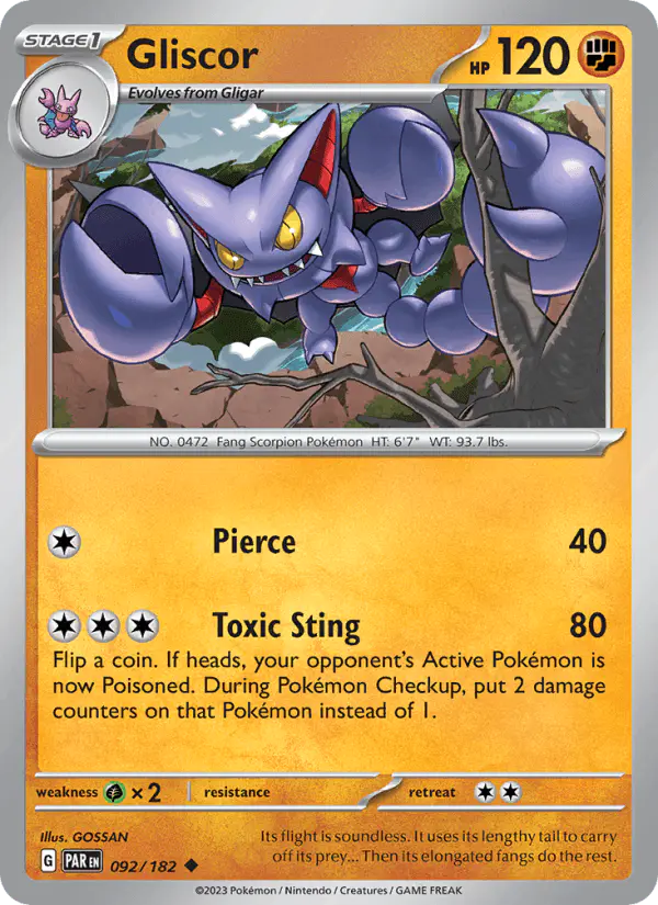 Carta Gliscor 092/182 de Paradox Rift