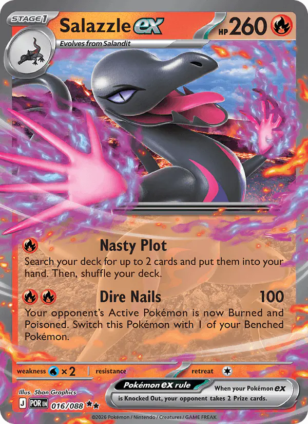 Carta Salazzle ex 016/088 de Perfect Order