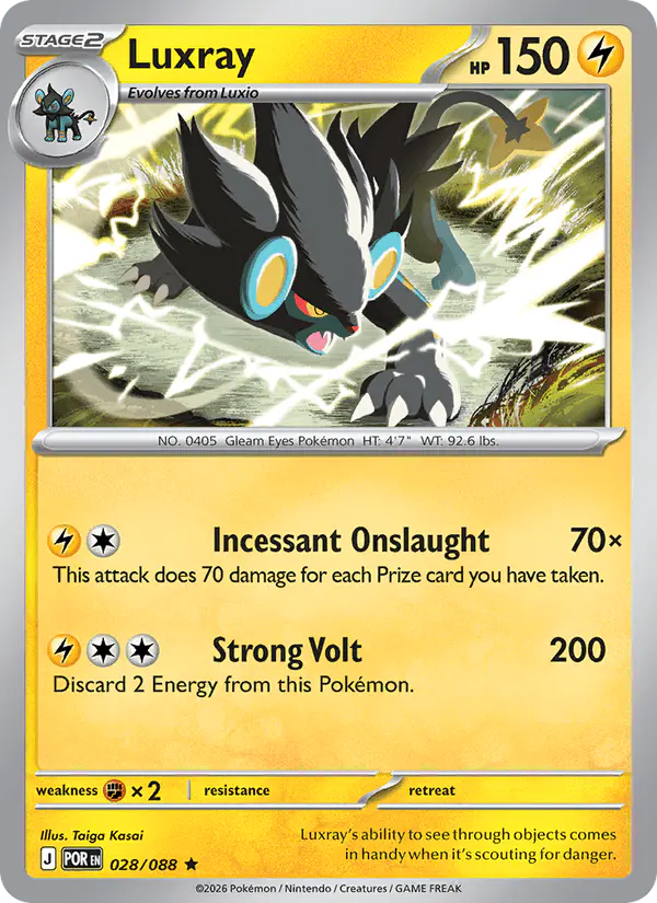 Carta Luxray 028/088 de Perfect Order