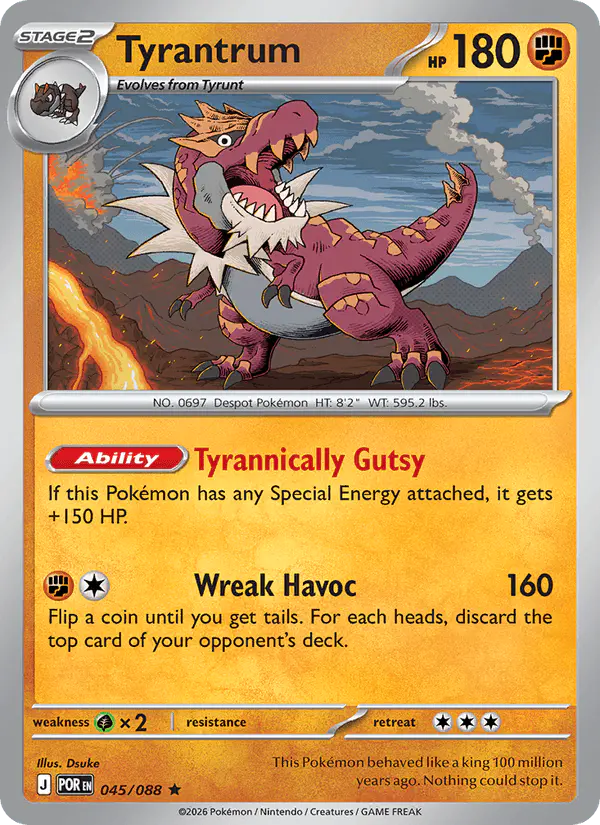 Carta Tyrantrum 045/088 de Perfect Order