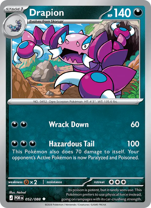 Carta Drapion 052/088 de Perfect Order