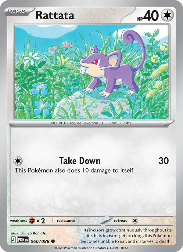 Carta Rattata 060/088 de Perfect Order