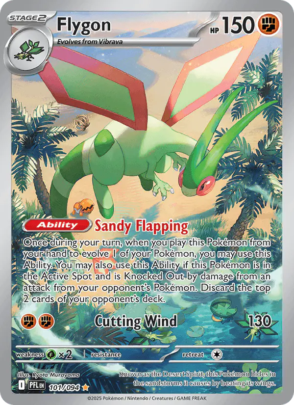 Carta Flygon 101/094 de Phantasmal Flames