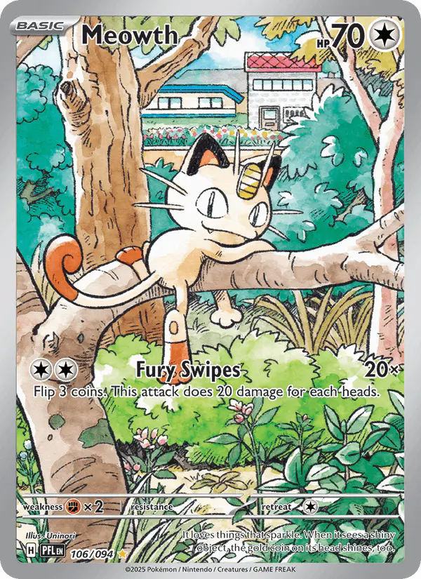Carta Meowth 106/094 de Phantasmal Flames