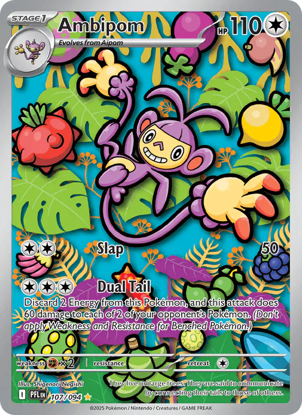 Carta Ambipom 107/094 de Phantasmal Flames