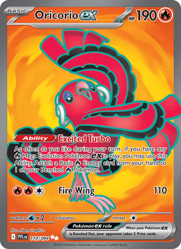 Carta Oricorio ex 110/094 de Phantasmal Flames