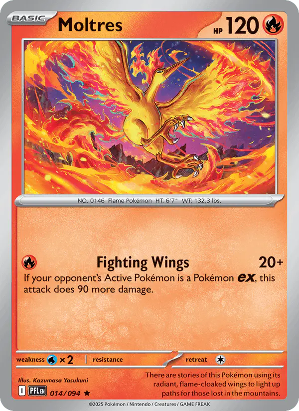 Carta Moltres 014/094 de Phantasmal Flames