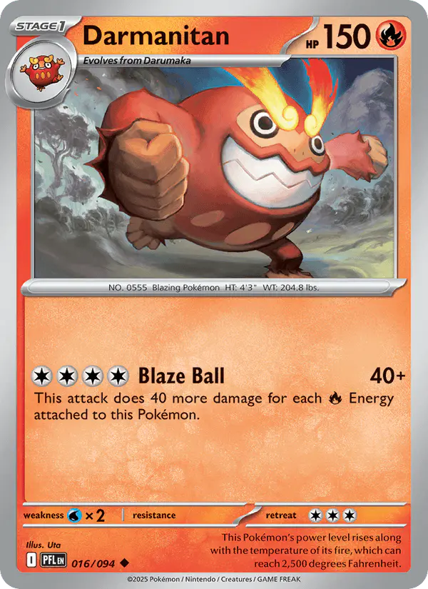 Carta Darmanitan 016/094 de Phantasmal Flames