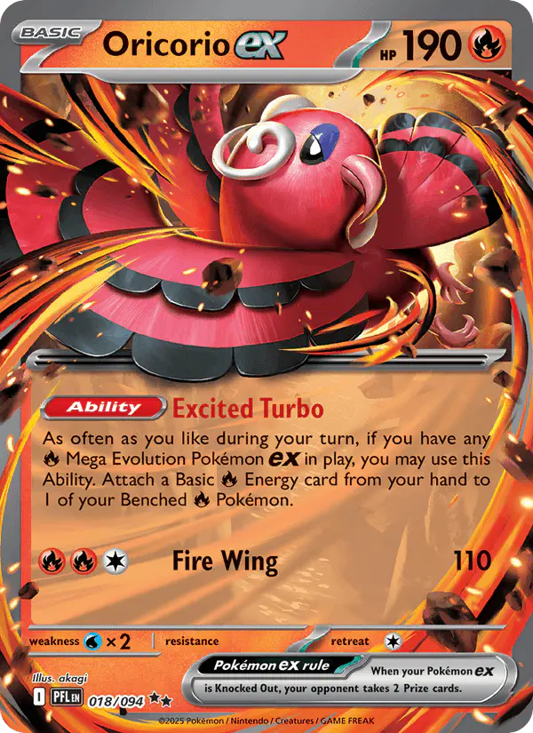 Carta Oricorio ex 018/094 de Phantasmal Flames