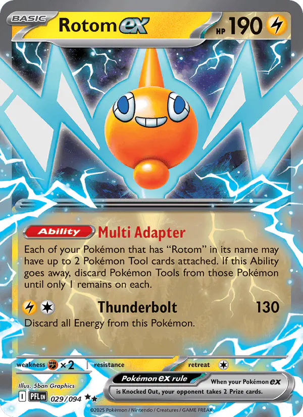 Carta Rotom ex 029/094 de Phantasmal Flames
