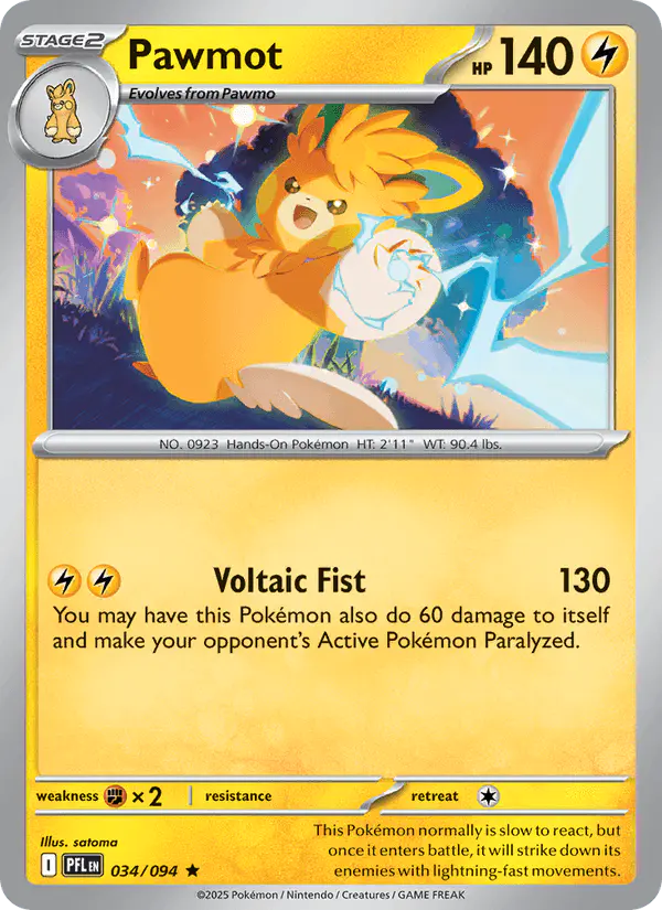 Carta Pawmot 034/094 de Phantasmal Flames
