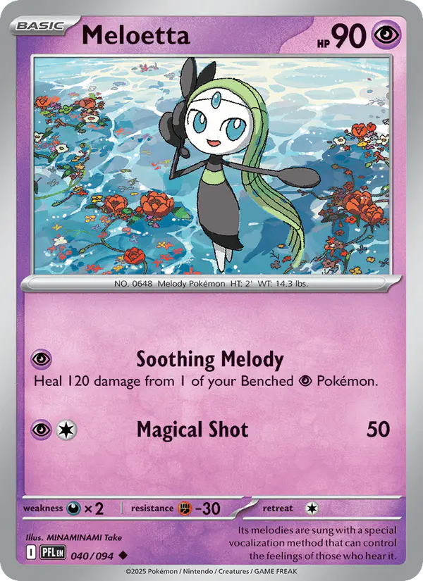 Carta Meloetta 040/094 de Phantasmal Flames