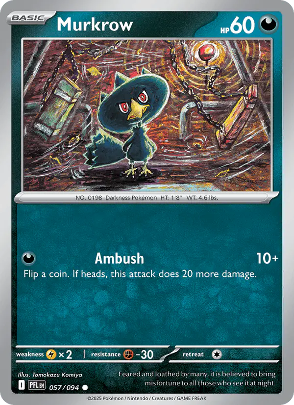 Carta Murkrow 057/094 de Phantasmal Flames