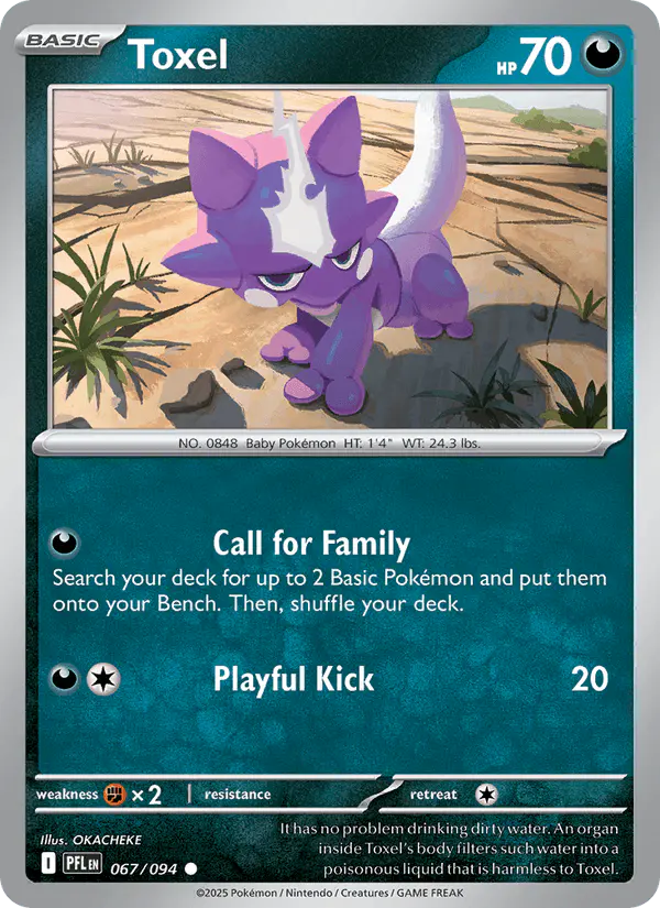 Carta Toxel 067/094 de Phantasmal Flames