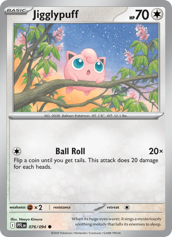 Carta Jigglypuff 076/094 de Phantasmal Flames