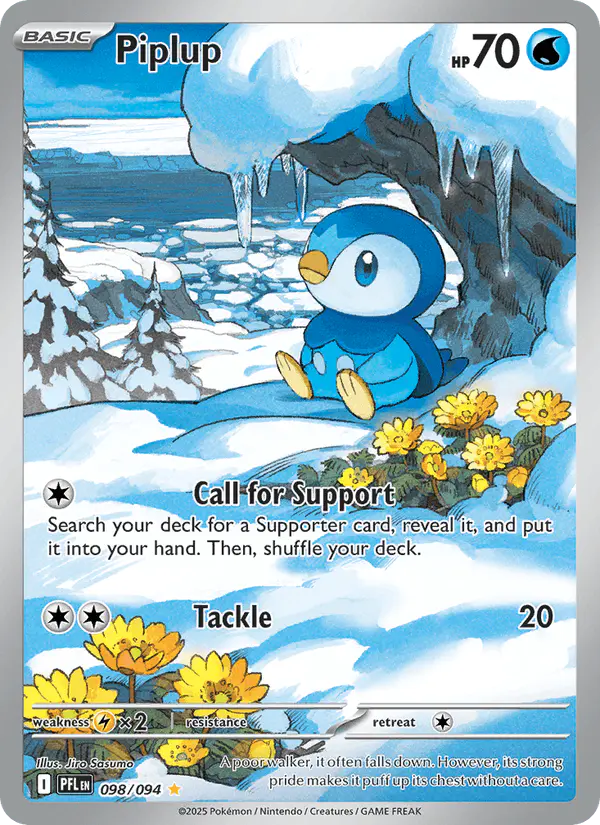 Carta Piplup 098/094 de Phantasmal Flames