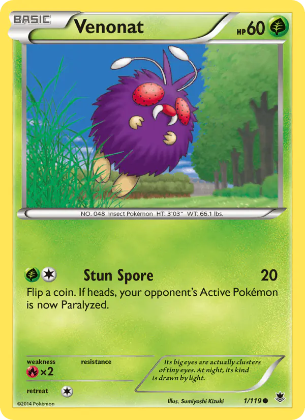 Carta Venonat 1/119 de Phantom Forces