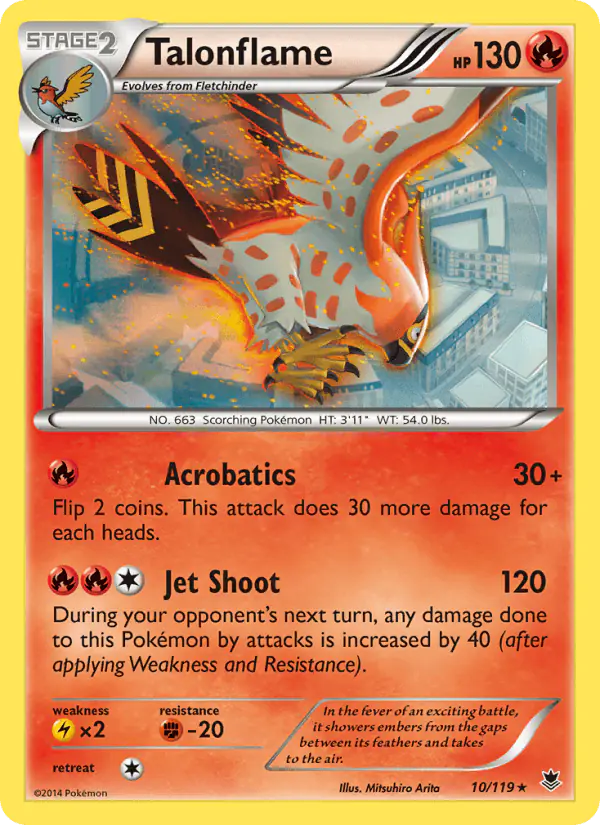 Carta Talonflame 10/119 de Phantom Forces