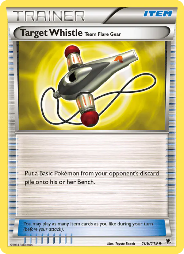 Carta Target Whistle Team Flare Gear 106/119 de Phantom Forces